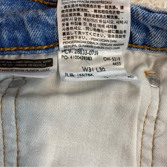 Levi's Men's 512 Slim Fit Tapered Acid Patterned Wash Jeans 31x30 - Picture 3 of 6